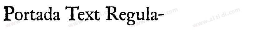 Portada Text Regula字体转换